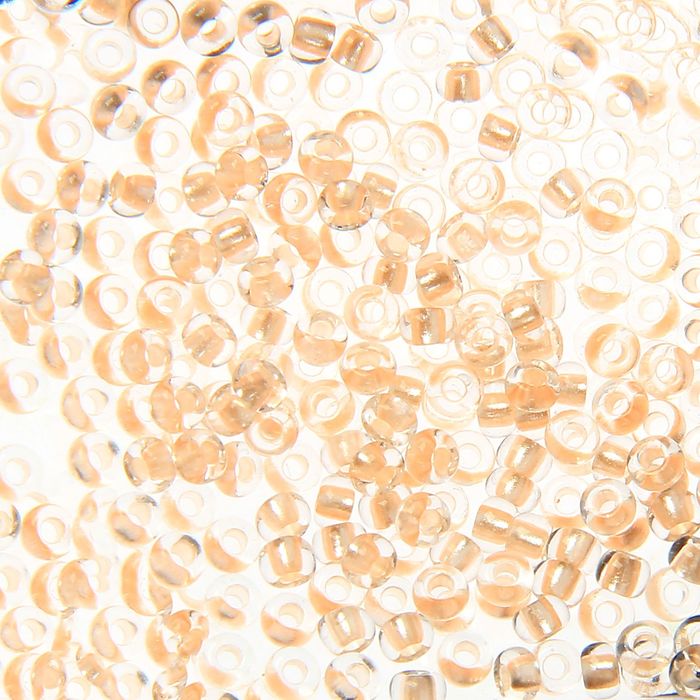 Бисер "GAMMA" круглый 10/0 (Е360 прозрачный/кремовый)