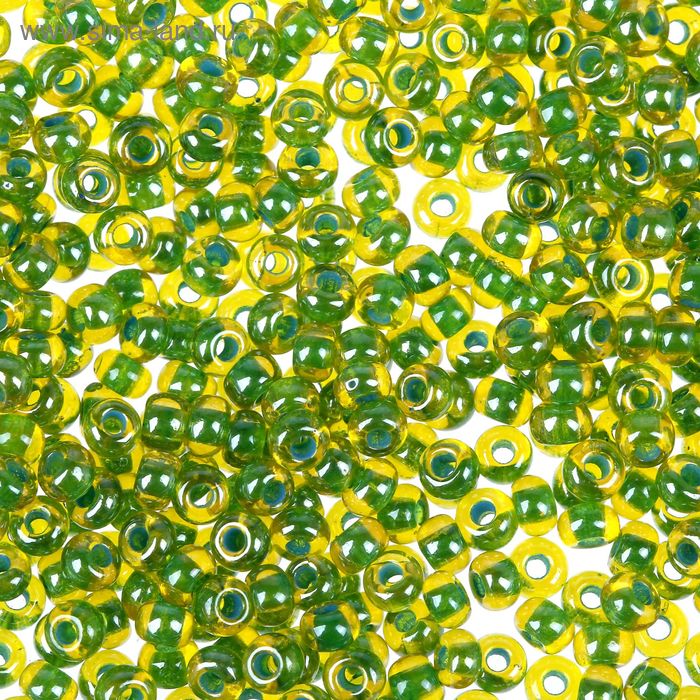 Бисер Чехия GAMMA круглый 4 10/0 5гр (D146 зеленый) бисер круглый gamma 4 10 0 2 3 мм 50 г 1 й сорт d243 бордовый
