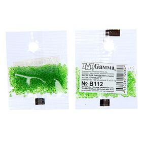 

Бисер "GAMMA" круглый 10/0 (В112 т. салатовый)