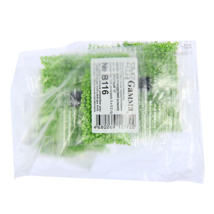 Бисер "GAMMA" круглый 10/0 (В116 салатовый)