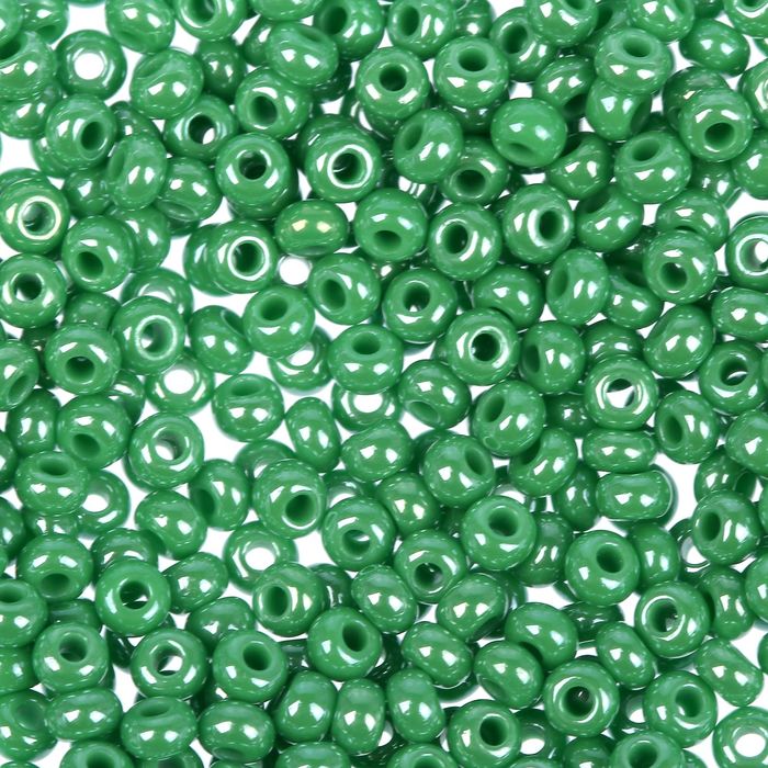 Бисер "GAMMA" круглый 10/0 (А075 зеленый)