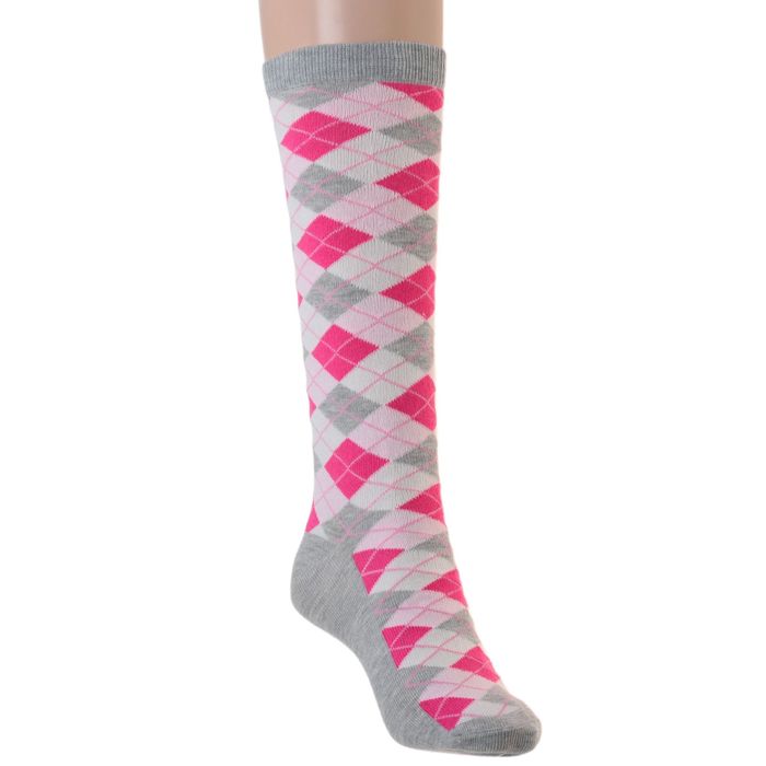 Гольфы детские "Клетка", размер 20-22, цвет МИКС