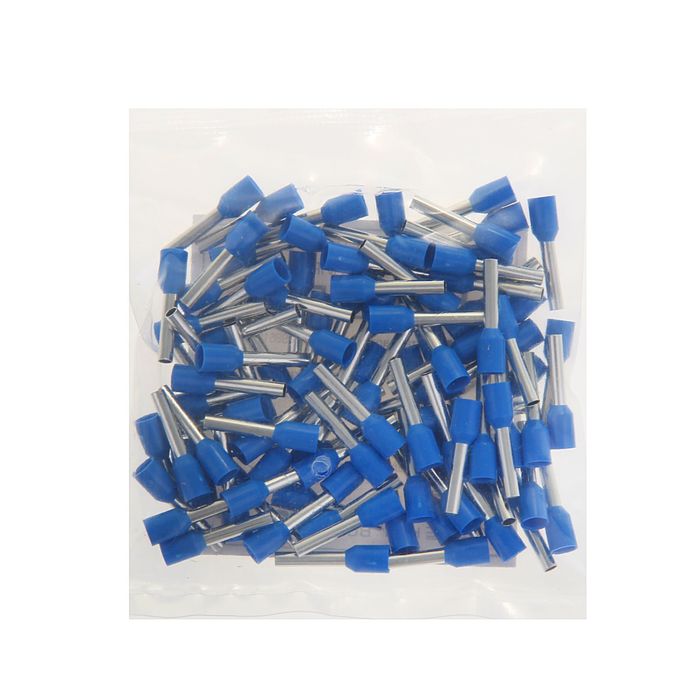 Набор втулочных наконечников НШВИ, под один провод, сеч. 2.5 мм2, контакт 12 мм, 100 шт