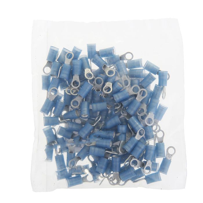 Наконечник кольцевой сечением 2,5 мм, контакт 4 мм, виброустойчивый, ПВХ, ВНКИ