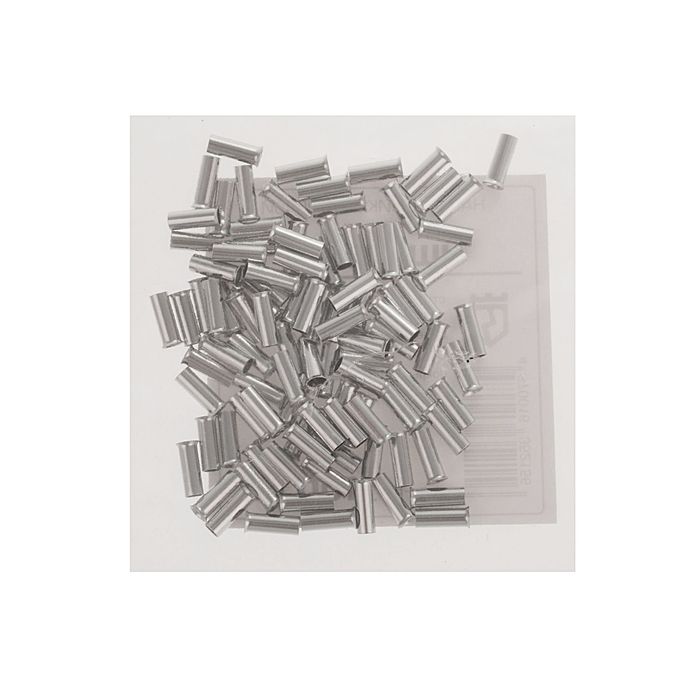 Набор втулочных наконечников, один провод, сеч. 2.5 мм2, контакт 8 мм, б/изол., НШВ, 100 шт