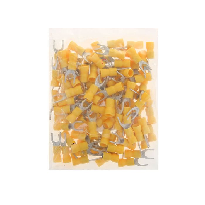 Наконечник вилочный с ПВХ манжетой сечение 6 мм, с отверстием 6 мм, НВИ