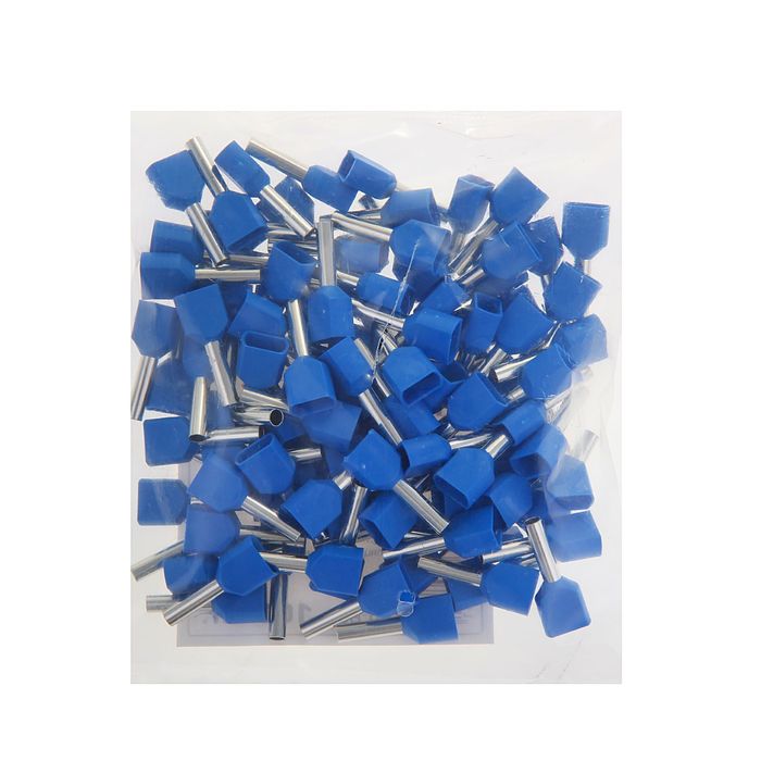 Набор наконечников втулочных под 2 провода сечением 2,5 мм, контакт 13 мм, НШВИ (2) (100шт)