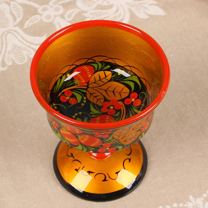 Конфетница на ножке «Хохлома»