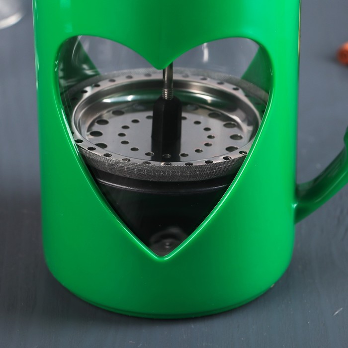 Френч-пресс 800 мл "Комплимент", цвет зеленый