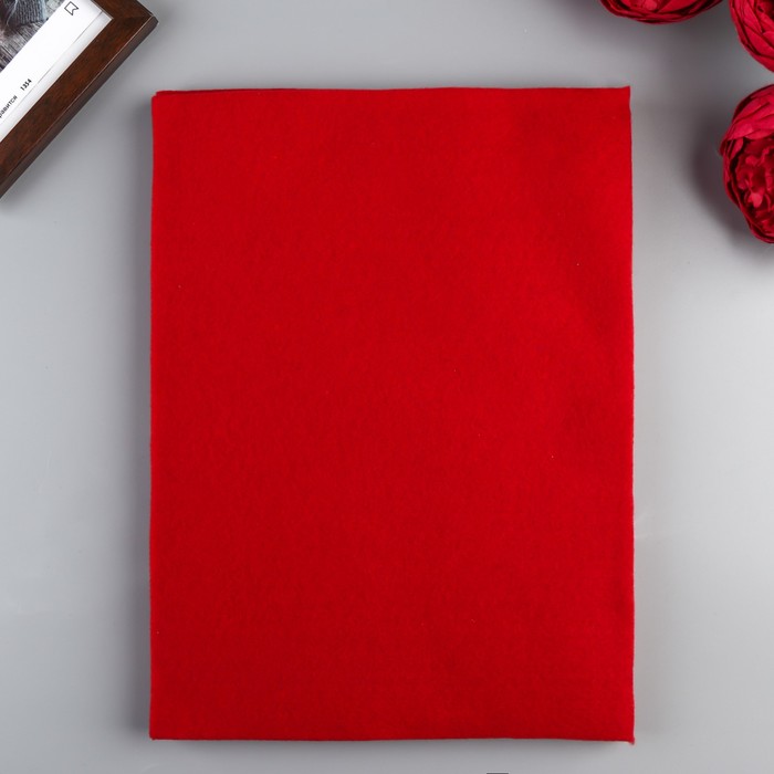 Фетр Soft тёмно-красный, мягкий, 1 мм, 10 листов