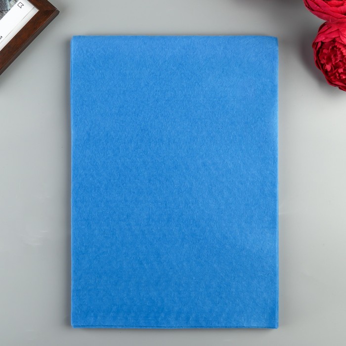 Фетр Soft васильковый, мягкий, 1 мм, 21х29.7 см, 10 листов
