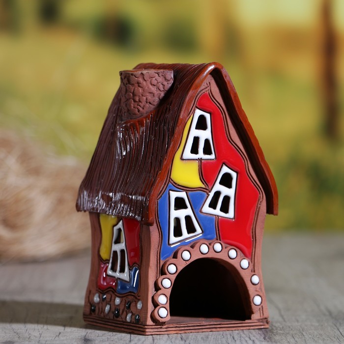 Аромалампа Домик «Новый», ручная работа, микс