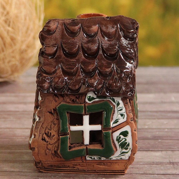 Аромалампа Домик «Пихта», ручная работа, микс