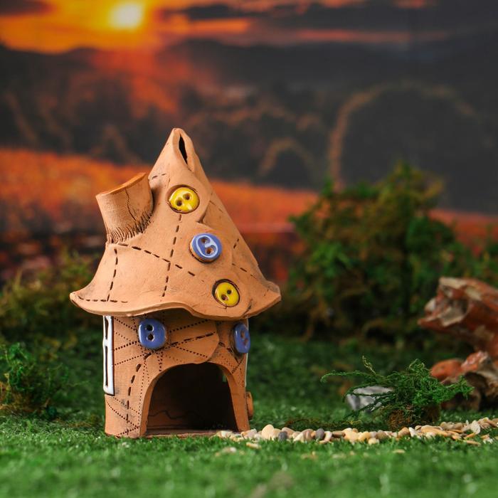 Аромалампа Домик «Джинса», ручная работа, микс