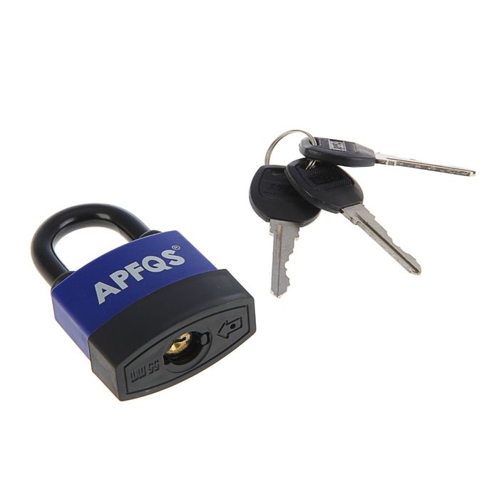 Замок навесной, тип 26, 55х85 мм, 3 ключа