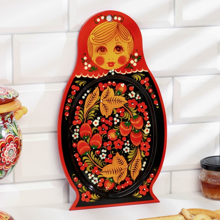 Сухарница «Марёшка», хохлома, 31,5 х 18 см