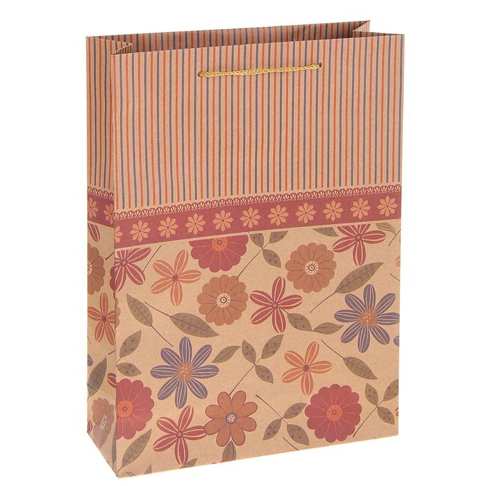 Пакет крафт "Ассорти цветов"