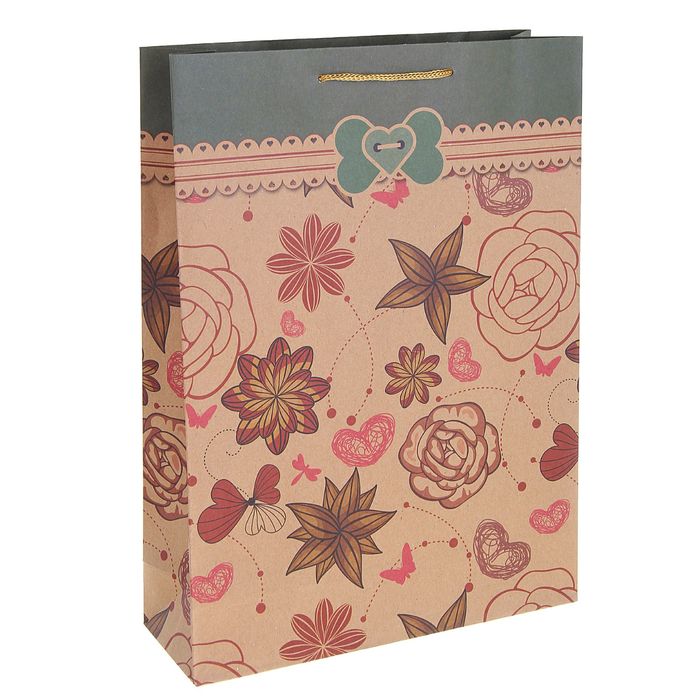 Пакет крафт "Летний день", 12 х 5 х 15,5 см