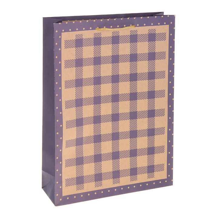 Пакет крафт "Рисунок", 23 х 32 х 8,5 см