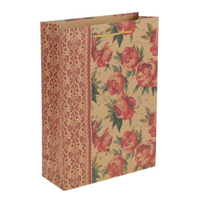 Пакет крафт "Бабочка", 23 х 32 х 8,5 см