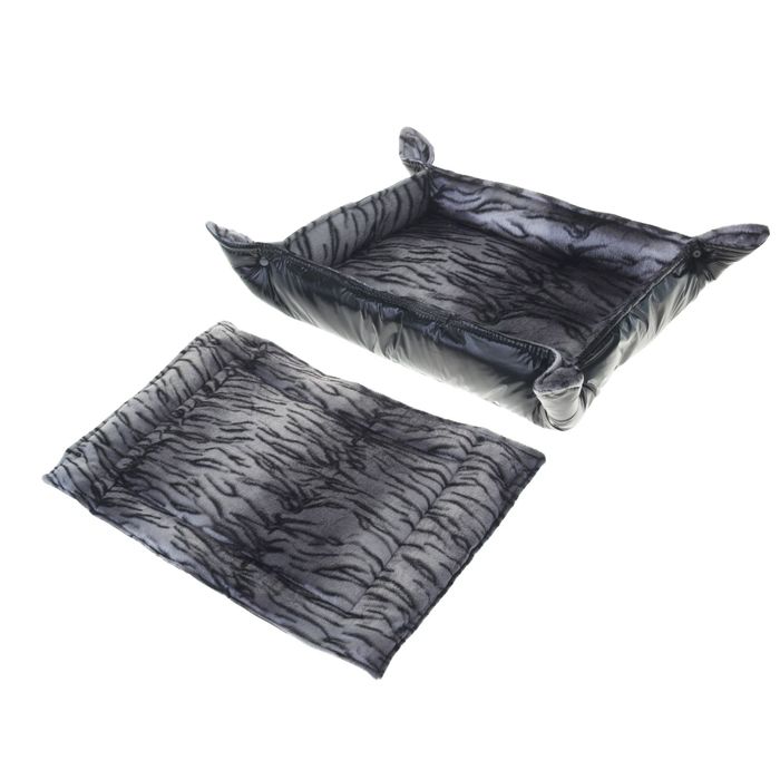 Лежанка-трансформер на клепках, 45х35х10 см (в собранном виде) микс цветов