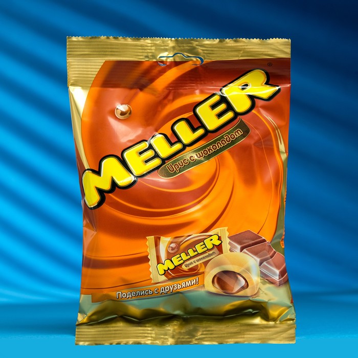 Жевательная конфета Meller, шоколад, 100 г жевательная конфета meller со вкусом тирамису 38 г