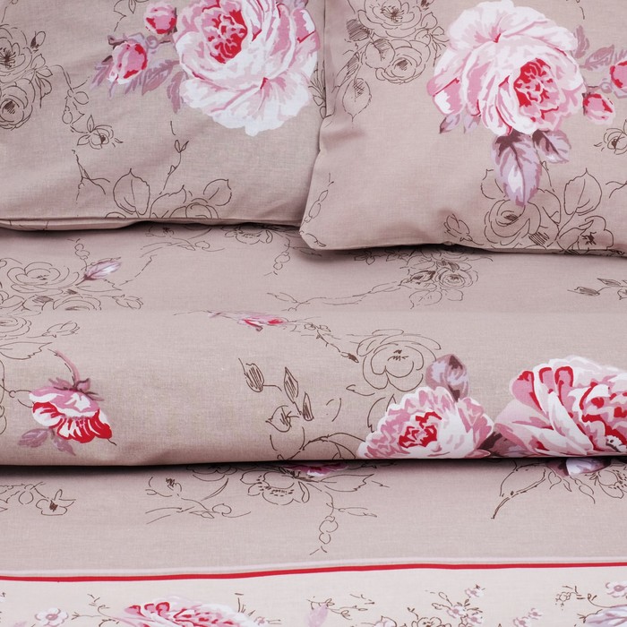 Постельное бельё "Этель" 1,5 сп., Аурелия (вид2), размер 143х215 см, 150х214 см, 70х70 см - 2 шт., 100% хлопок, бязь, 125 г/м2