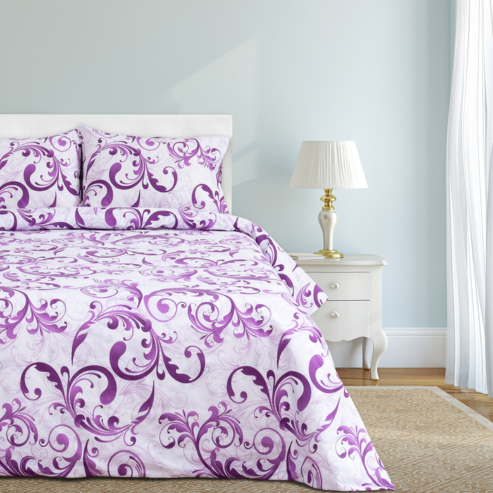 Постельное бельё "Этель" 2 сп., Возрождение, размер 175х215 см, 200х220 см, 50х70 см - 2 шт., 100% хлопок, бязь, 125 г/м2