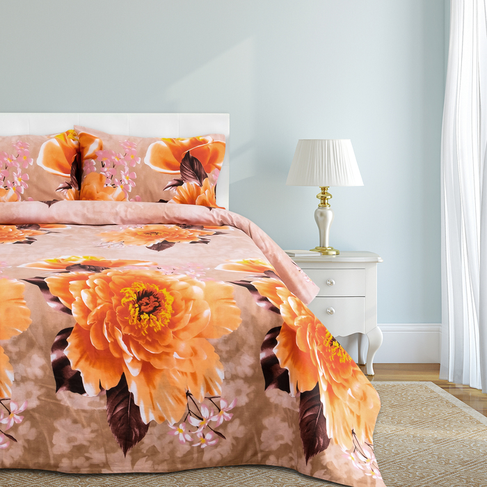 Постельное бельё "Этель" 2 сп., Тайна, размер 175х215 см, 200х220 см, 50х70 см - 2 шт., 100% хлопок, бязь, 125 г/м2