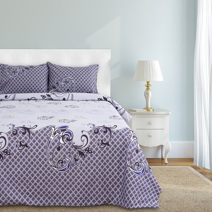 Постельное бельё "Этель" 2 сп., Адажио (вид2), размер 175х215 см, 200х220 см, 50х70 см - 2 шт., 100% хлопок, бязь, 125 г/м2