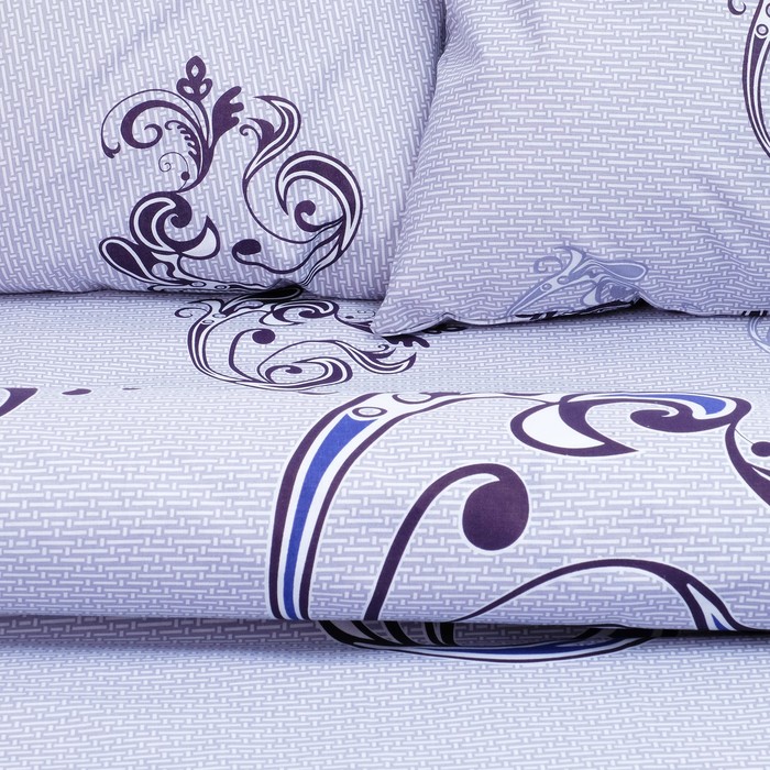 Постельное бельё "Этель" 1,5 сп., Адажио (вид2), размер 143х215 см, 150х214 см, 70х70 см - 2 шт., 100% хлопок, бязь, 125 г/м2