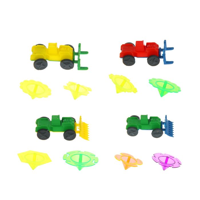 Волчок с машинкой, цвета МИКС