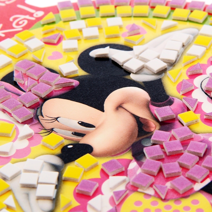 Мозаика стикерная форменная "Стильная штучка", Минни Маус, + карточка для гадания