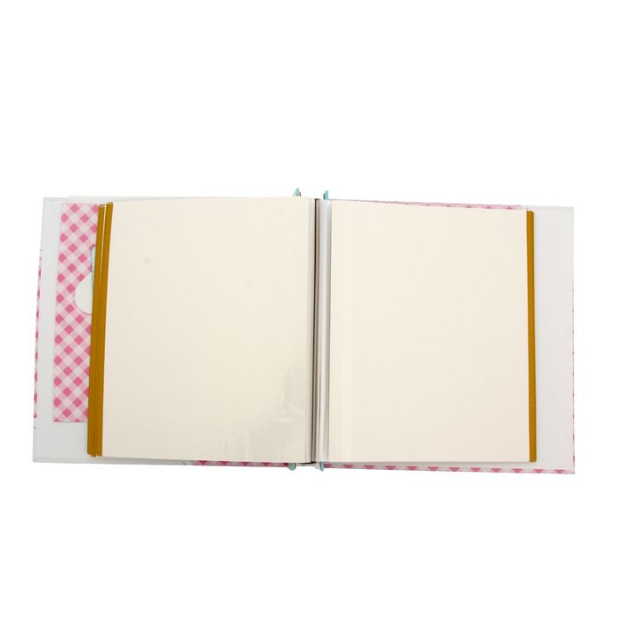 Фотоальбом на 20 магнитных листов с рамкой на несколько окошек "Мне 1 год", розовый