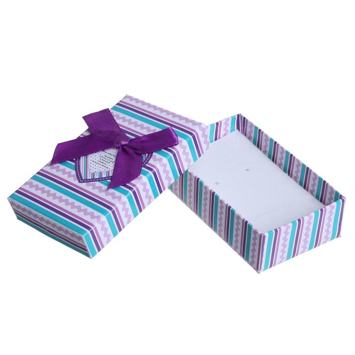 Коробочка подарочная под кулон/серьги/кольцо "МИКС рисунок", 8*5*2,5, цвет МИКС