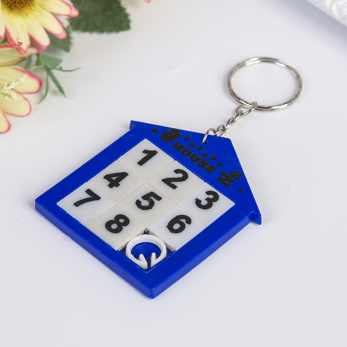 Головоломка-брелок "Пятнашки цифры" МИКС