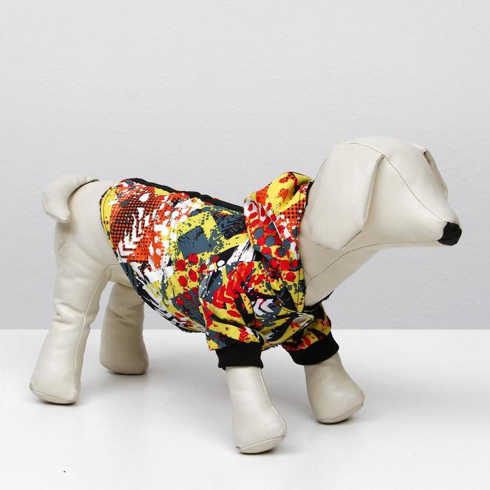 

Куртка для животных, махровый подклад, XS (ДС 18-20, ОШ 24, ОГ 27-30 см), микс