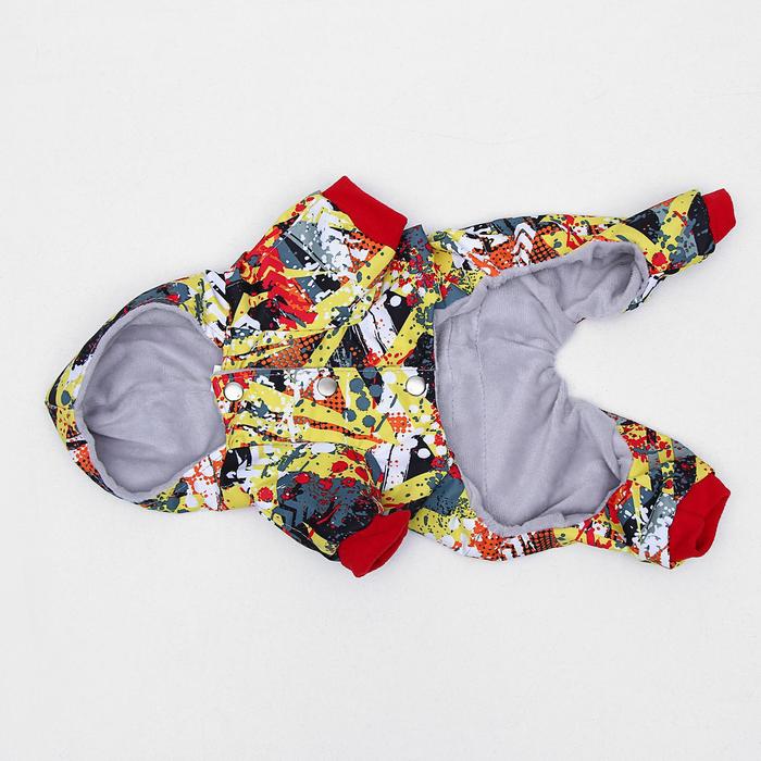 Комбинезон с меховым подкладом, М (дс-24 см, ош-28 см, ог-36 см), микс