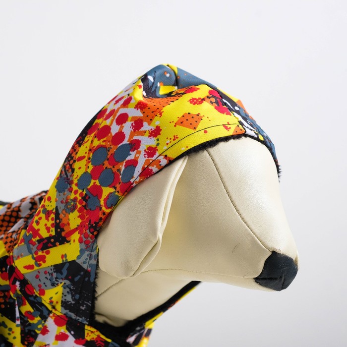 Куртка с капюшоном на меховом подкладе, М (дс-24 см, ош-28 смЮ ог-36 см), микс