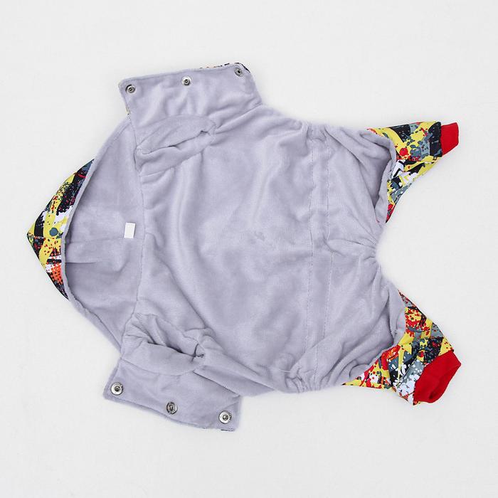 Комбинезон с меховым подкладом, XS (дс-19 см, ош-24 см, ог-30 см) микс