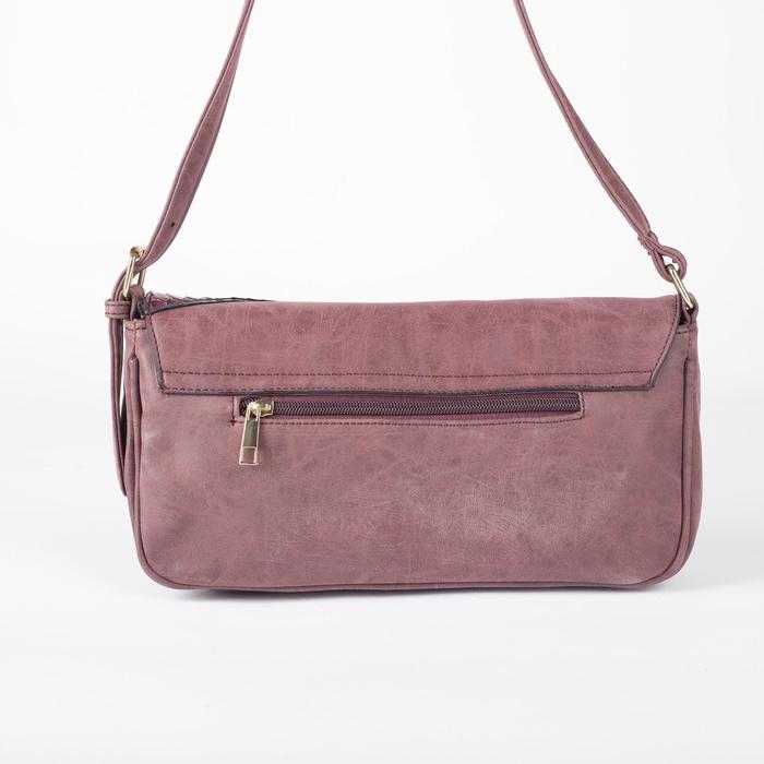 Сумка женская, 1 отдел, наружный карман, бордовая