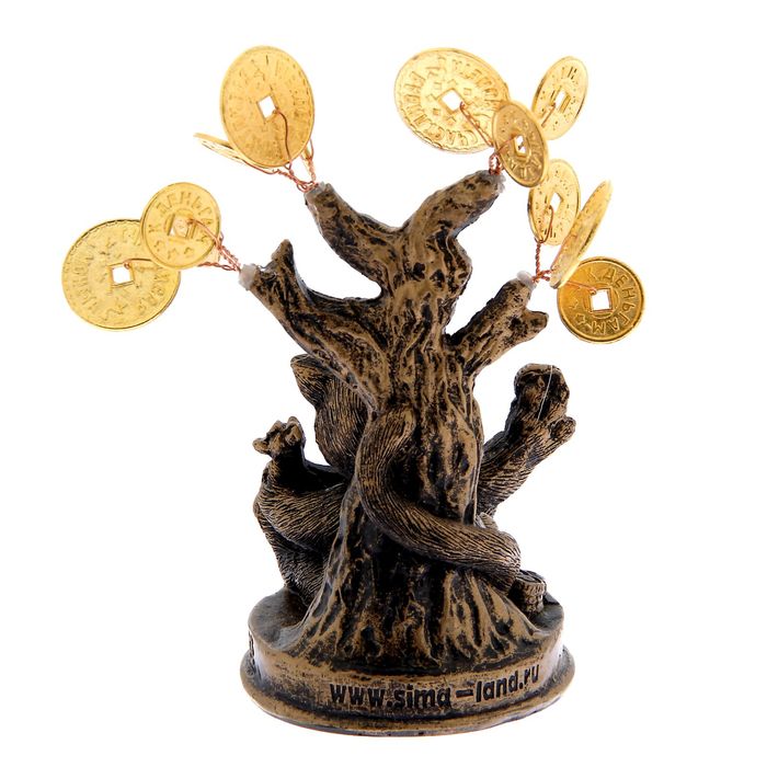 Денежное дерево "Живите в счастье и богатстве"