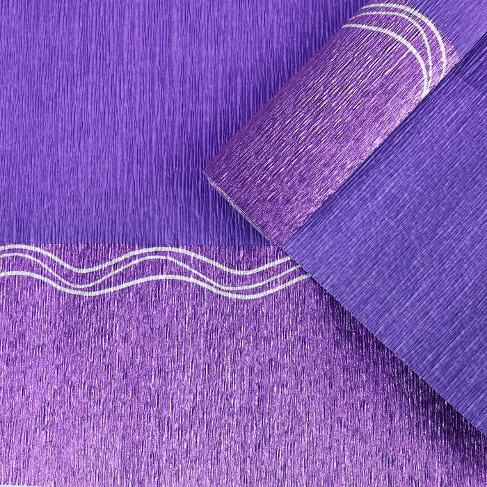 Бумага реп для цветов "Кант", сиреневый, 0,5 х 2,5 м