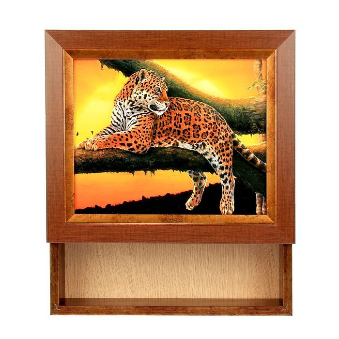 Ключница с полочкой "Леопард"