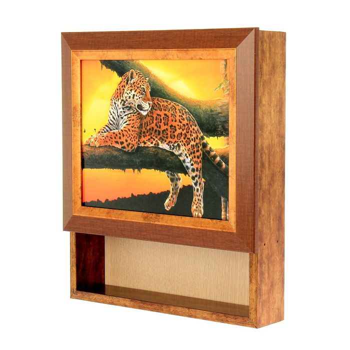 Ключница с полочкой "Леопард"