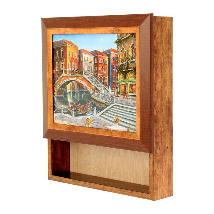 Ключница с полочкой "Мост через реку"