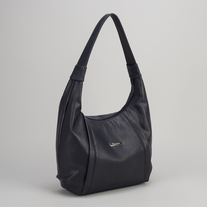 Сумка женская, 1 отдел на молнии, 2 наружных кармана, синяя