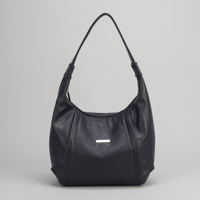 Сумка женская, 1 отдел на молнии, 2 наружных кармана, синяя