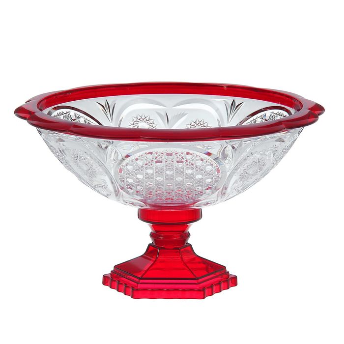 Ваза 19 см, малая "Хрусталь", цвет красный