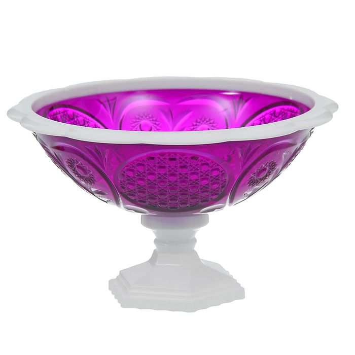 Ваза 19 см, малая "Хрусталь", цвет фиолетовый